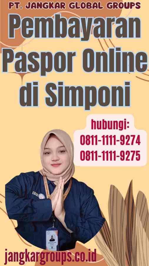 Pembayaran Paspor Online di Simponi