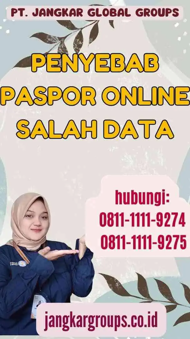 Penyebab Paspor Online Salah Data