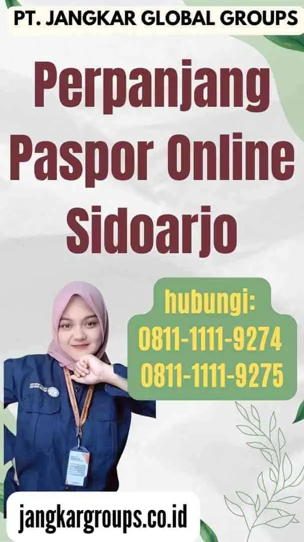 Perpanjang Paspor Online Sidoarjo