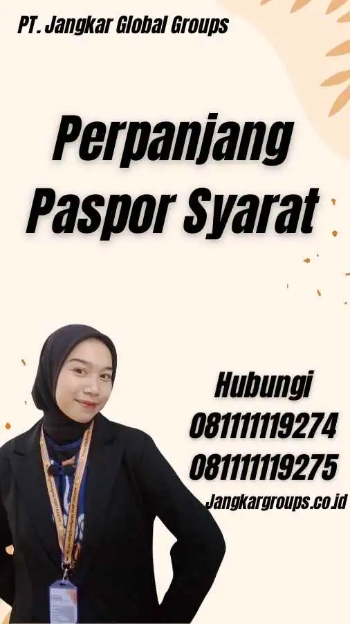 Perpanjang Paspor Syarat