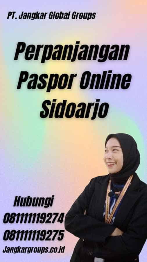 Perpanjangan Paspor Online Sidoarjo