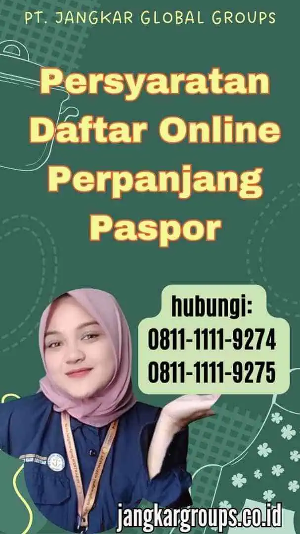 Persyaratan Daftar Online Perpanjang Paspor