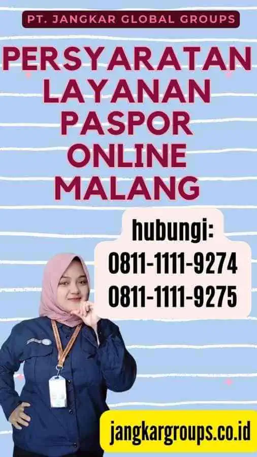 Persyaratan Layanan Paspor Online Malang