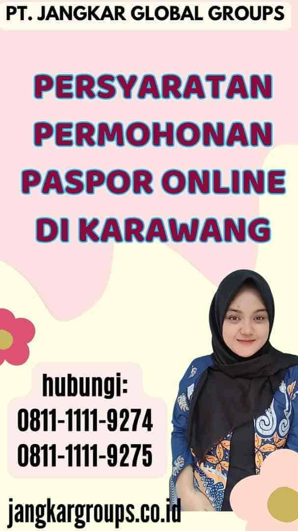 Persyaratan Permohonan Paspor Online di Karawang