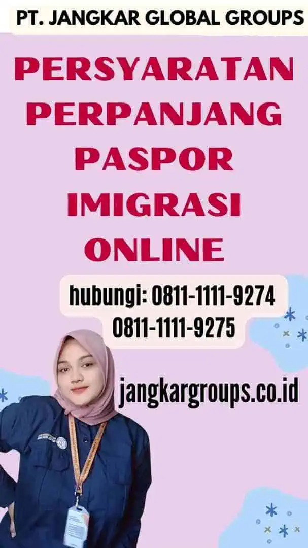 Persyaratan Perpanjang Paspor Imigrasi Online