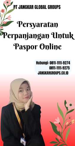 Persyaratan Perpanjangan Untuk Paspor Online