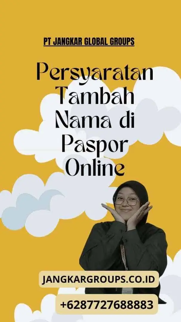 Persyaratan Tambah Nama di Paspor Online