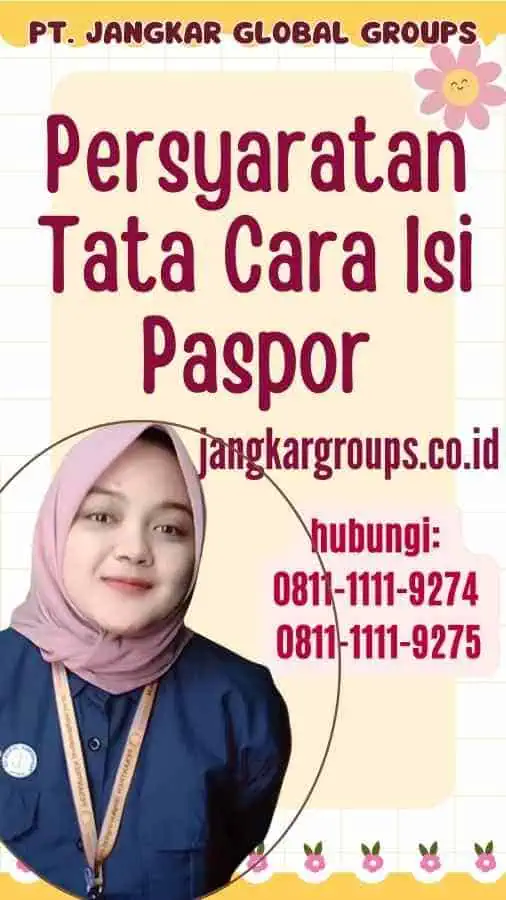 Persyaratan Tata Cara Isi Paspor