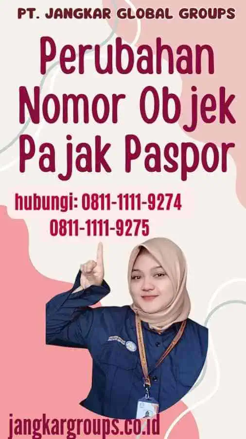 Perubahan Nomor Objek Pajak Paspor