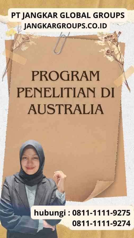 Program Penelitian di Australia