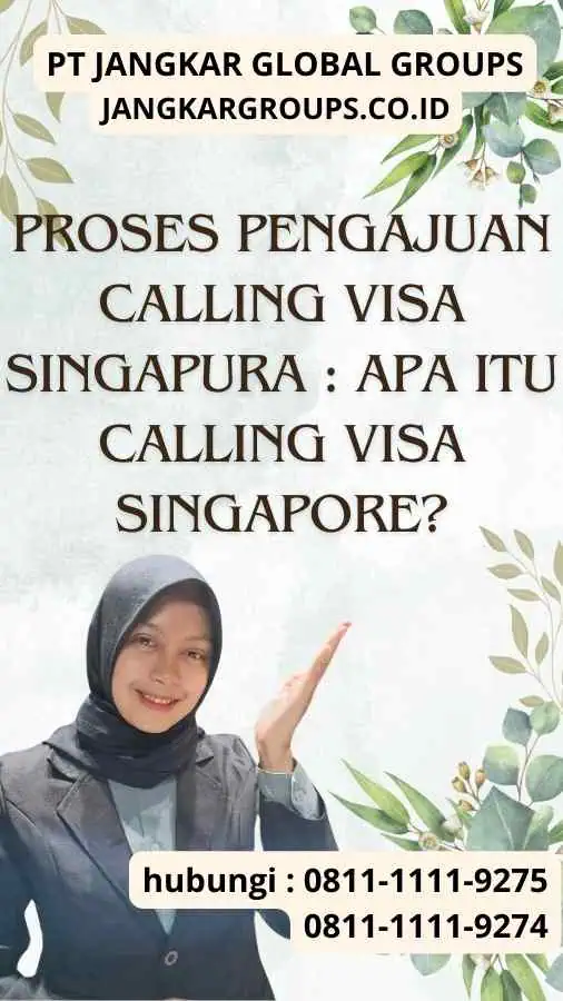 Proses Pengajuan Calling Visa Singapura : Apa Itu Calling Visa Singapore?