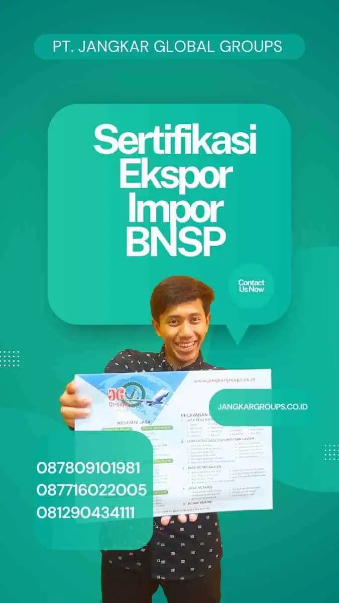 Sertifikasi Ekspor Impor BNSP