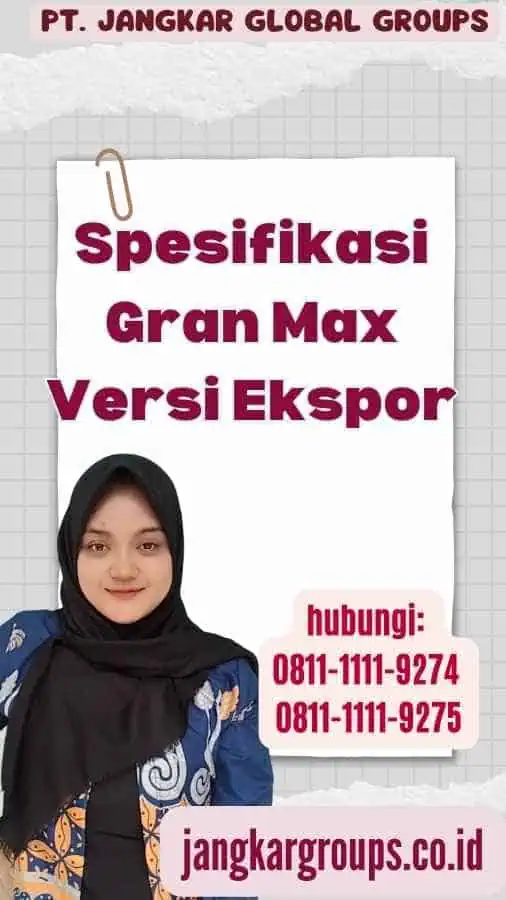 Spesifikasi Gran Max Versi Ekspor