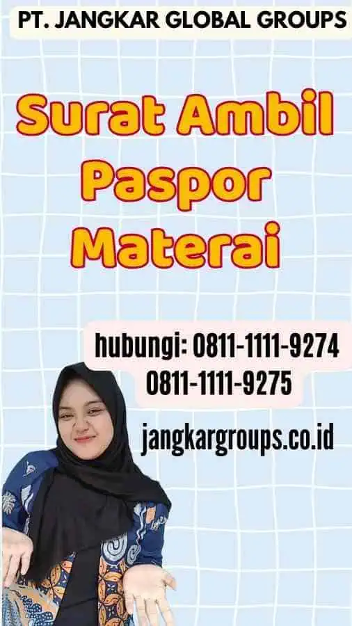 Surat Ambil Paspor Materai