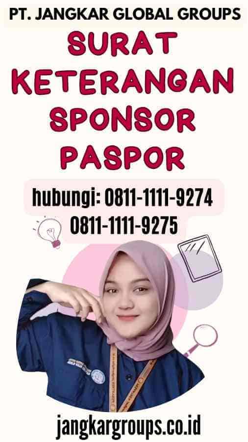 Surat Keterangan Sponsor Paspor