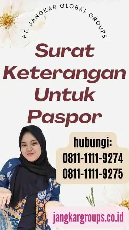 Surat Keterangan Untuk Paspor