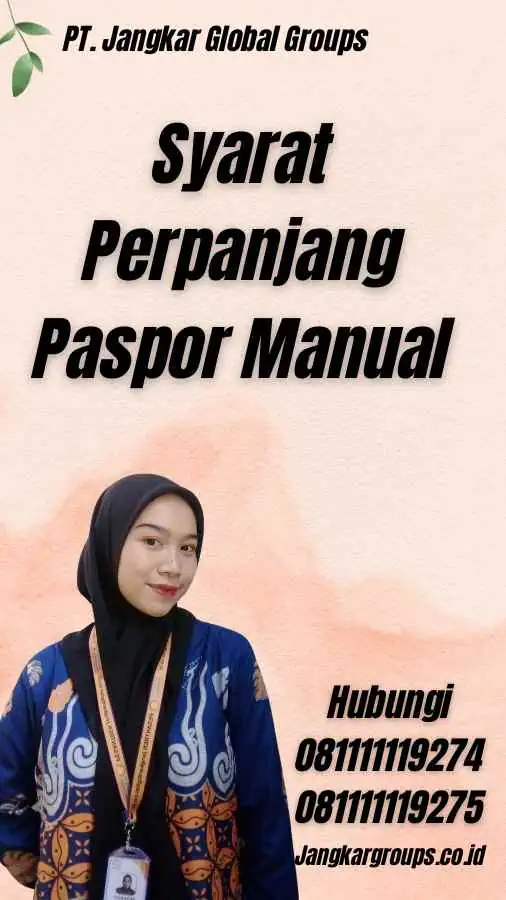 Syarat Perpanjang Paspor Manual