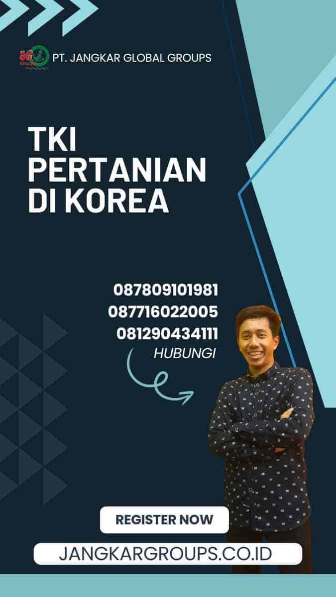 TKI Pertanian di Korea