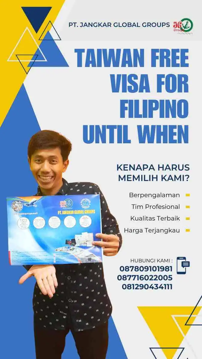 Taiwan Free Visa For Filipino Until When