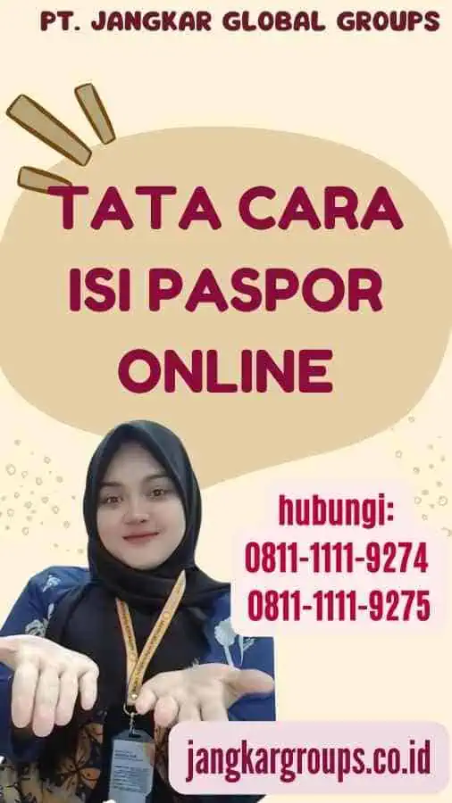 Tata Cara Isi Paspor Online