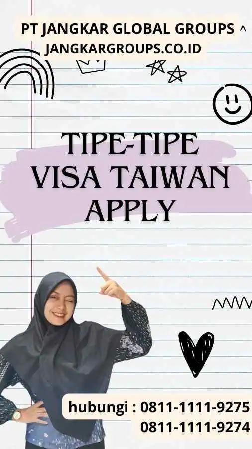 Tipe-tipe Visa Taiwan Apply