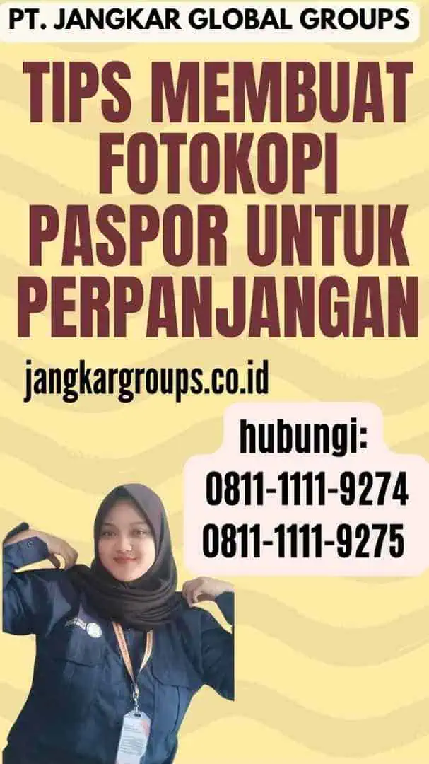 Tips Membuat Fotokopi Paspor Untuk Perpanjangan