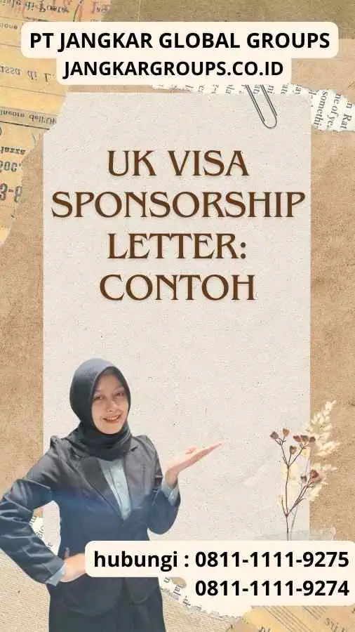 UK Visa Sponsorship Letter: Contoh