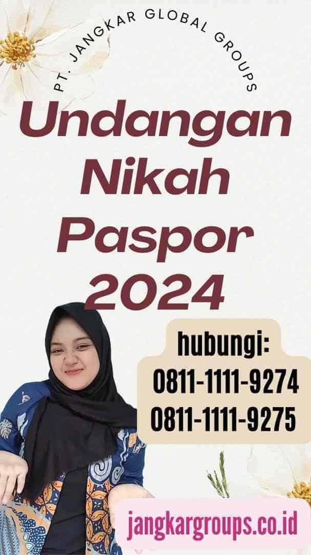 Undangan Nikah Paspor 2024