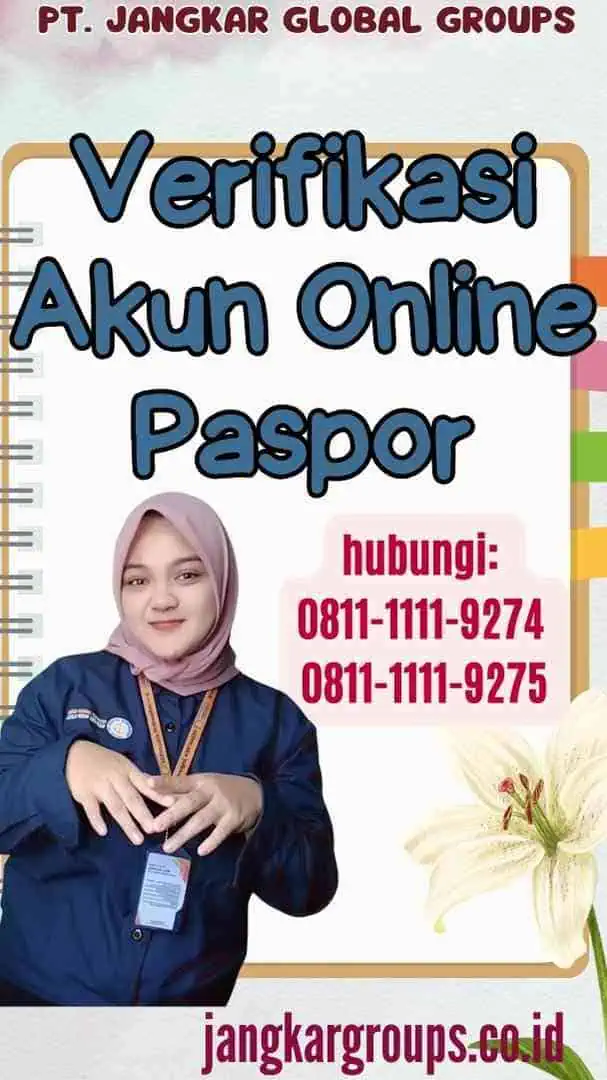 Verifikasi Akun Online Paspor