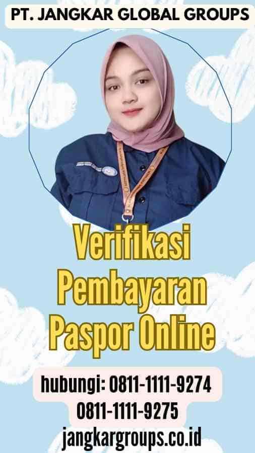 Verifikasi Pembayaran Paspor Online