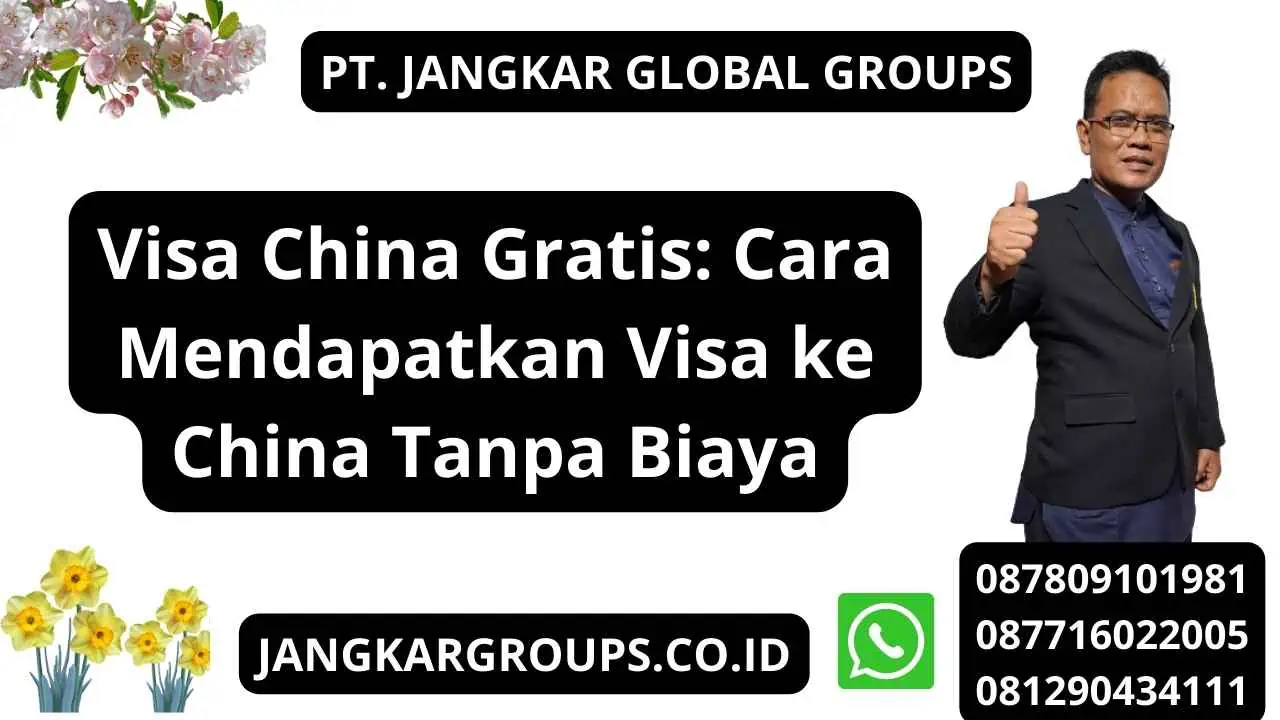 Visa China Gratis: Cara Mendapatkan Visa ke China Tanpa Biaya