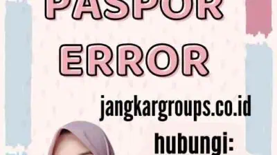 Website Antrian Paspor Error