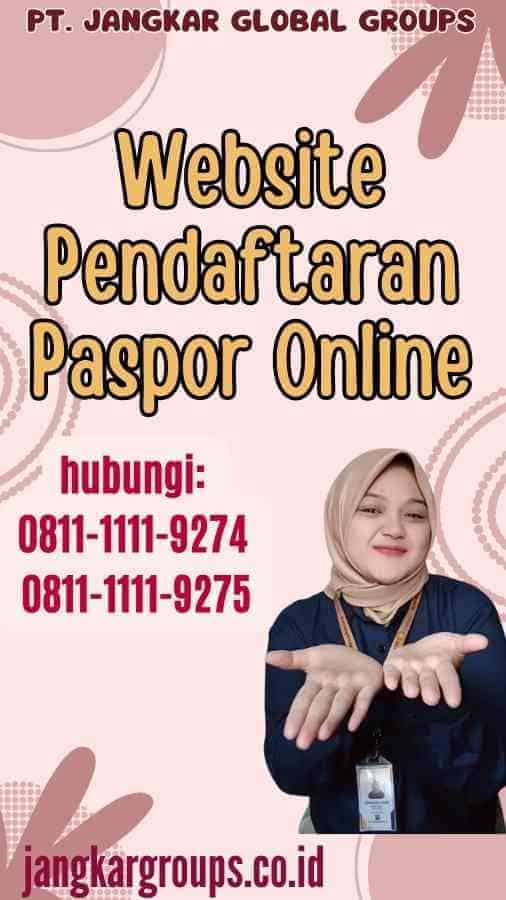 Website Pendaftaran Paspor Online