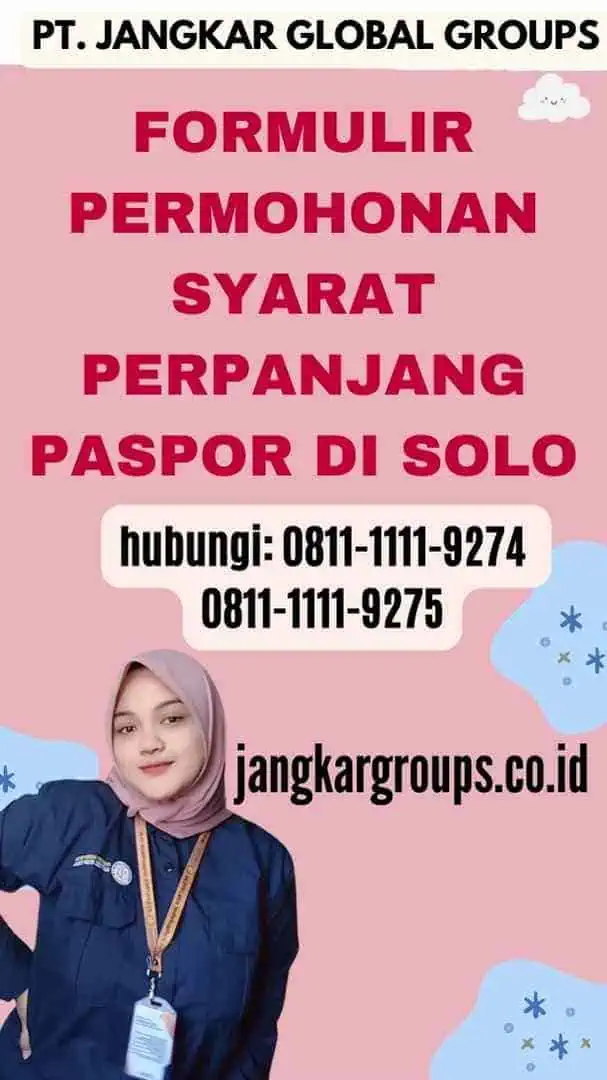 formulir permohonan Syarat Perpanjang Paspor di Solo