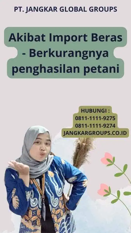 Akibat Import Beras - Berkurangnya penghasilan petani