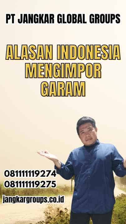 Alasan Indonesia Mengimpor Garam