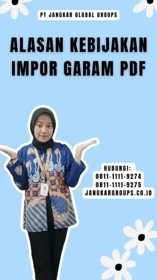 Alasan Kebijakan Impor Garam Pdf