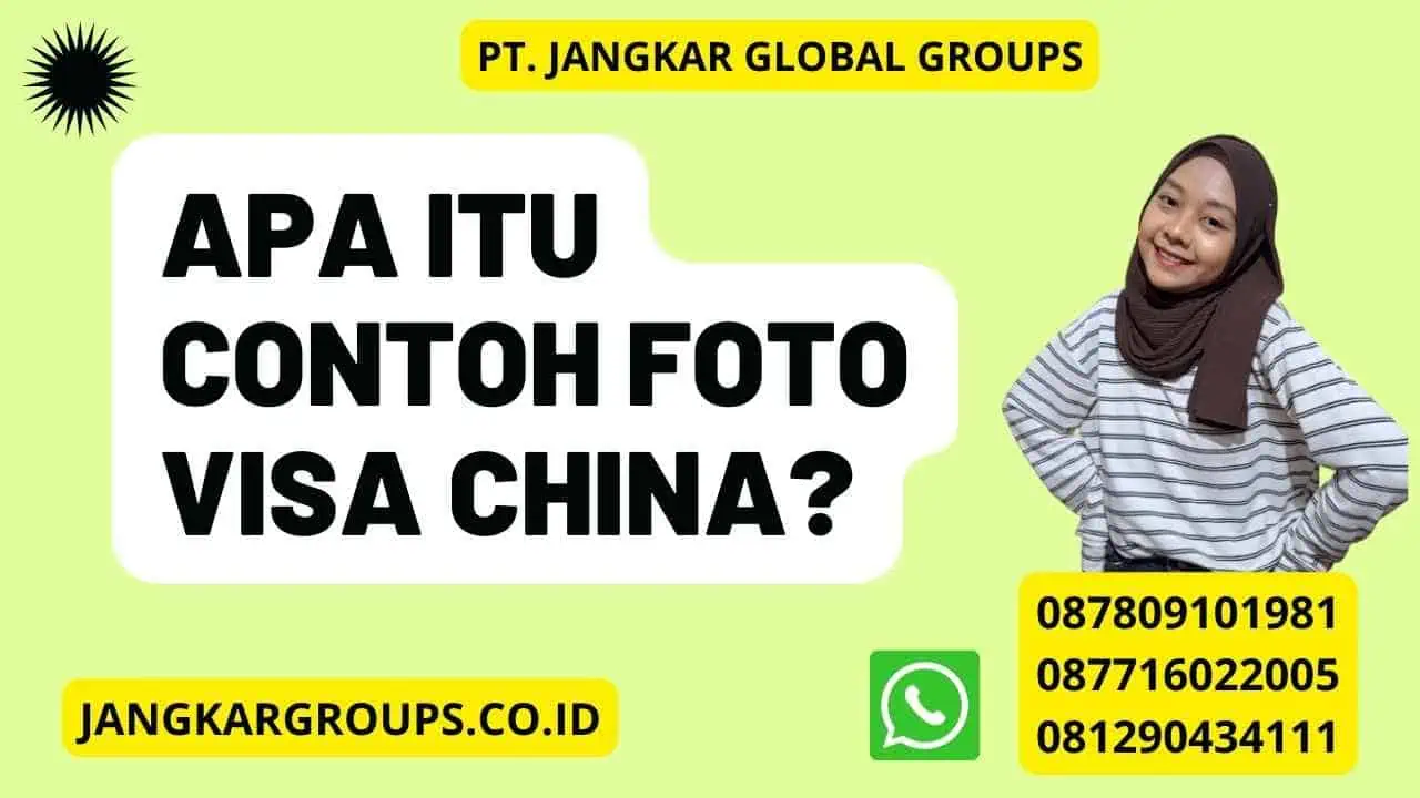 Apa Itu Contoh Foto Visa China?