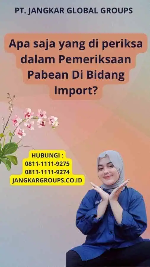 Apa saja yang di periksa dalam Pemeriksaan Pabean Di Bidang Import?