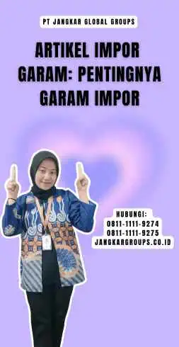 Artikel Impor Garam Pentingnya Garam Impor