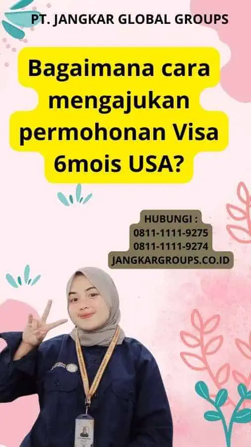 Bagaimana cara mengajukan permohonan Visa 6mois USA?