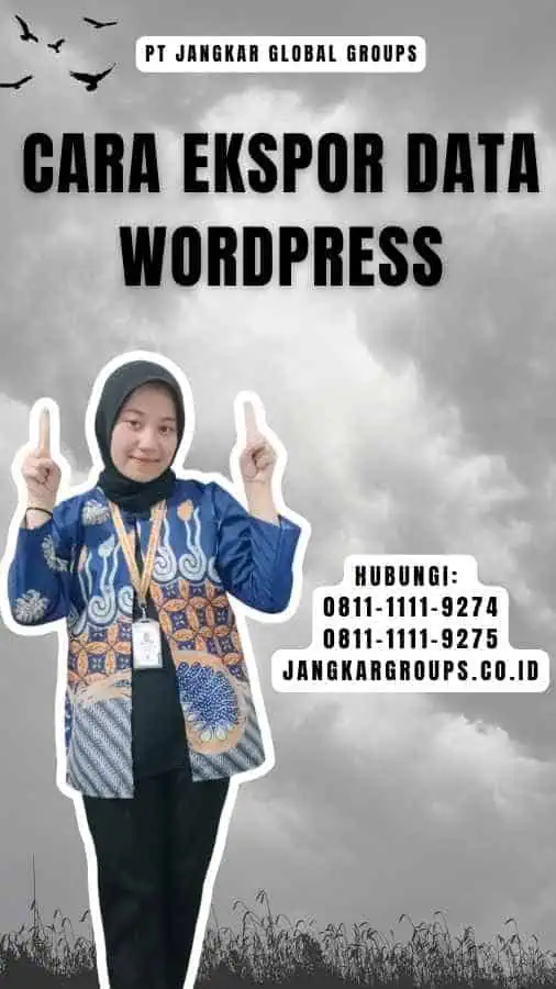 Cara Ekspor Data WordPress