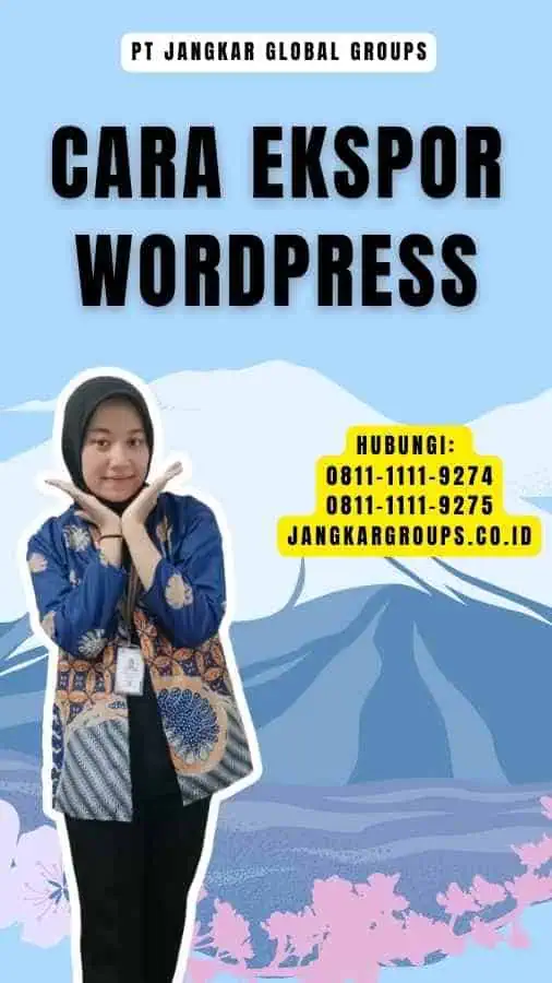 Cara Ekspor WordPress