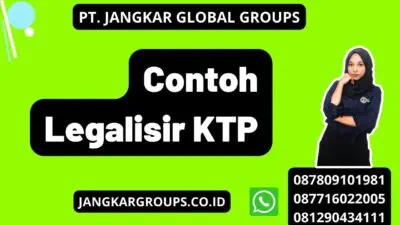 Contoh Legalisir KTP