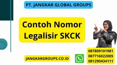 Contoh Nomor Legalisir SKCK