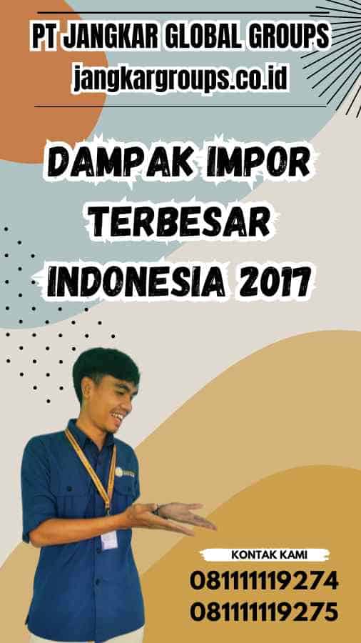 Dampak Impor Terbesar Indonesia 2017