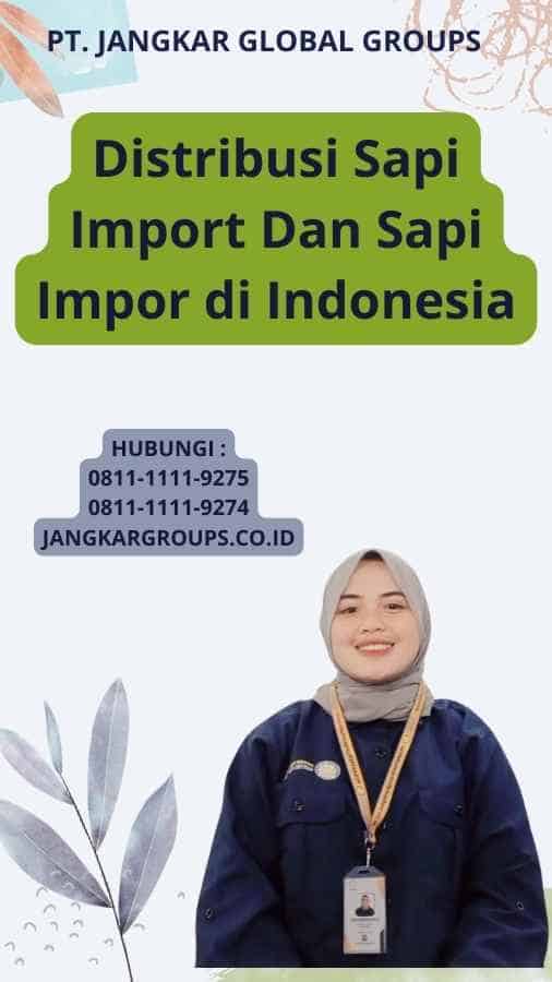 Distribusi Sapi Import Dan Sapi Impor di Indonesia