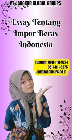 Essay Tentang Impor Beras Indonesia