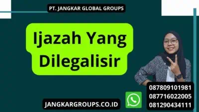 Ijazah Yang Dilegalisir