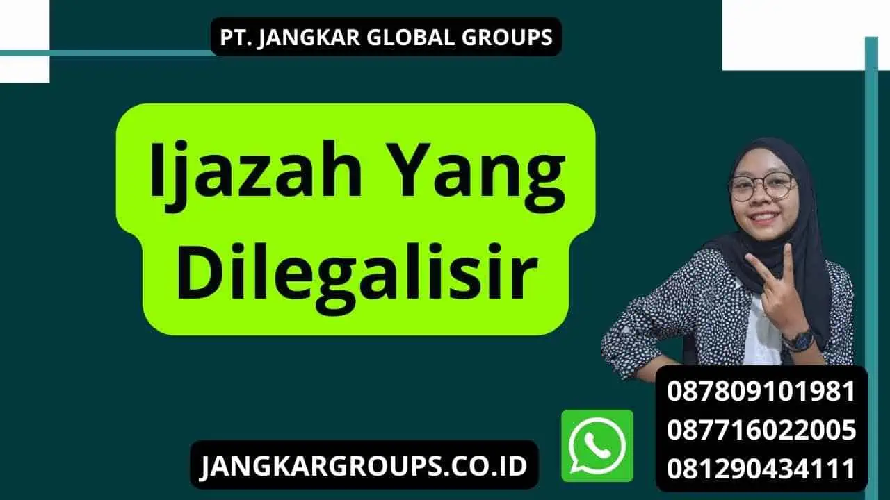 Ijazah Yang Dilegalisir